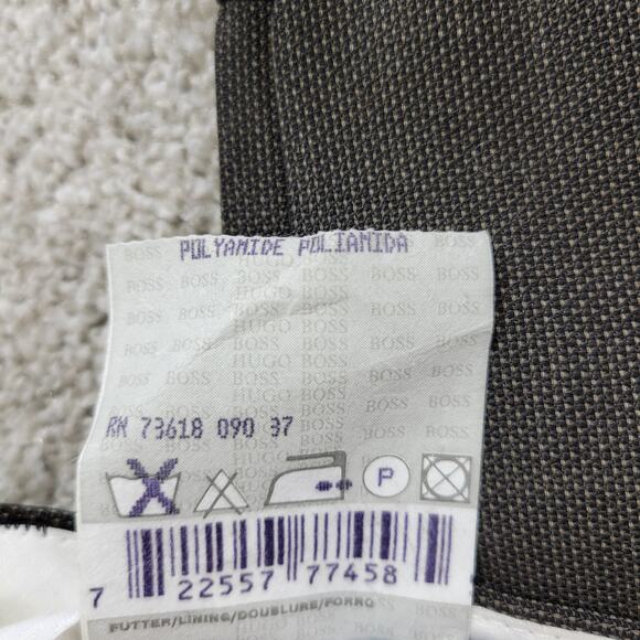 Hugo Boss Galilei Omega Suit Mens 42S Tan Brown Flat Knit Wool Blend Two Button - Picture 10 of 16